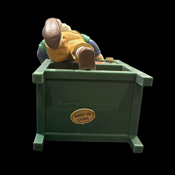 Vintage Coca-Cola Elf & Penguin Ornament – Christmas Coke Cooler Scene - Picture 6 of 8